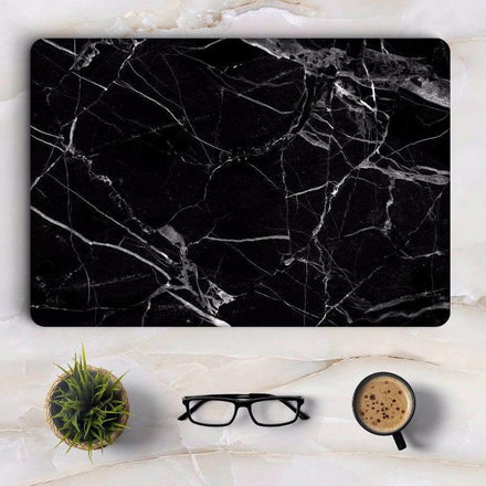 Black Marble Grain Skin Laptop Sticker for Apple Macbook