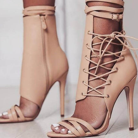 Roman Buckle Strap Shoes for Women