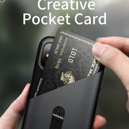 Creative Smart Leather Phone Case For iPhone X