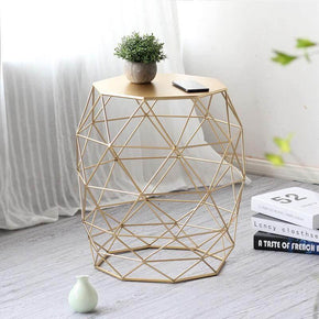 Metal Gold Color End and Side Table