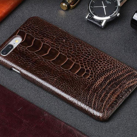 Luxury Natural Ostrich Foot Skin Iphone Cases