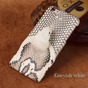 Custom Real Snake Skin Iphone Cases with Snake Head design