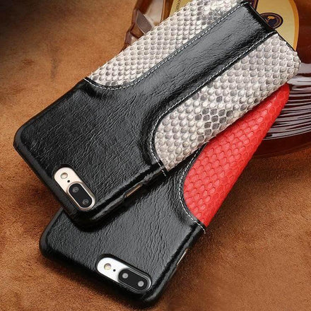 Luxury Snake Skin Leather Iphone Case