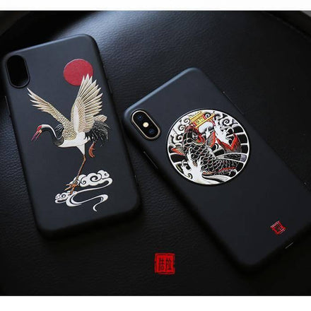 3D Giant Japanese Art iPhone Cases