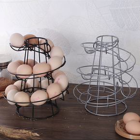 Creative Spiral Egg Dispenser Storage Rack