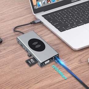 15in1 USB-C Wireless Charging Docking Station