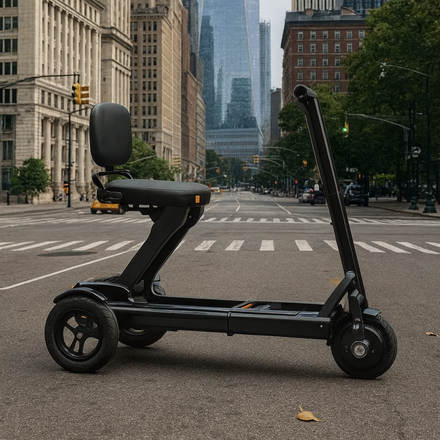 Tri-Wheel Foldable Padded Seat Electric Mobility Scooter