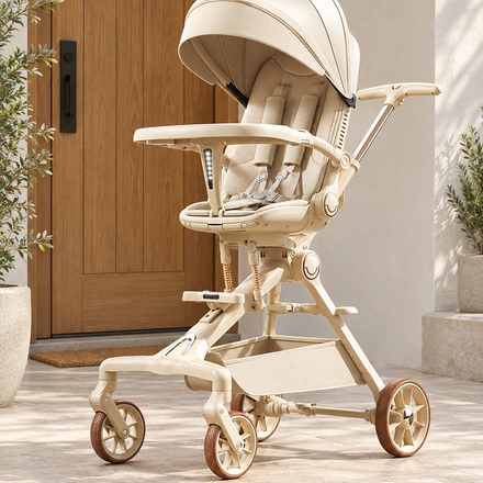 Snack Stop Reclining Baby Stroller with Tray
